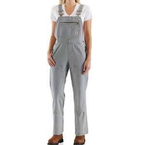 Railroad Stripe Overalls NWT